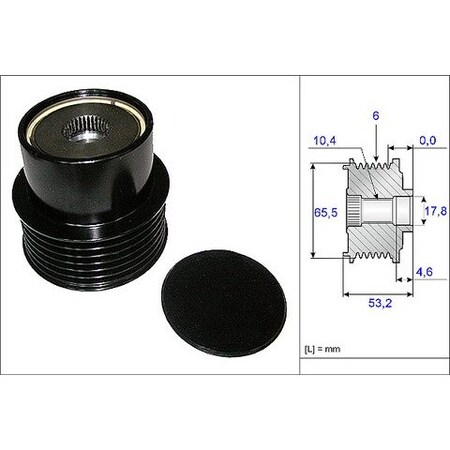 Ina Overrunning Alternator Pulley Alt Pulley, Ea0195 EA0195